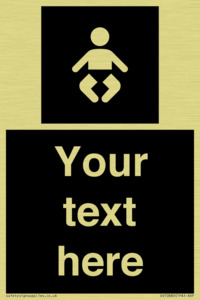 Custom information: black panel baby change